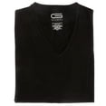thumbnail image 2 of GOLBERG Men's V-Neck Undershirts - Super Soft, Tag Free, Classic Fit T-Shirts - Cotton Polyester Blend Short Sleeve (Size - Small), 2 of 3