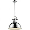 thumbnail image 1 of Beaumont Lane Large Steel Pendant in Chrome, 1 of 2