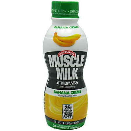Muscle Milk Crème Banane Protein Nutrition Shake, 14 fl oz, paquet de 12