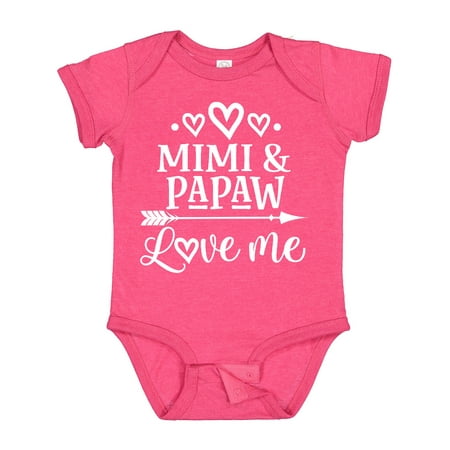 

Inktastic Mimi and Papaw Grandchild Gift Baby Boy or Baby Girl Bodysuit