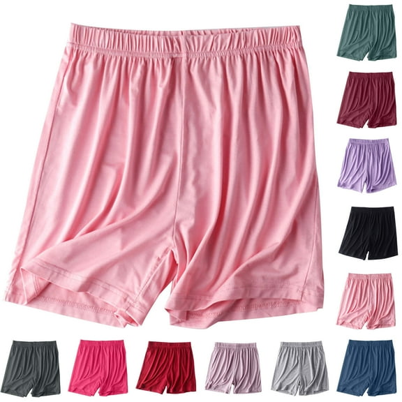 Wyobmus Pajama Shorts for Women Cotton Sleep Shorts Thin Casual Lounge Pants Drawstring Pj Bottoms Black