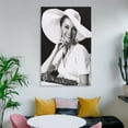 thumbnail image 6 of AFI Life Achievement Award Recipientss Jane Fonda Black And White Retro Poster Painting On Canvas Wall Art Poster Scroll Picture Print Living Room Walls Decor Home Posters 16x24inch(40x60cm), 6 of 6