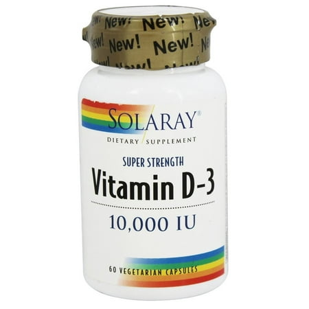Solaray - Vitamin D3 Super Strength 10000 IU - 60 ...