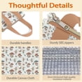 thumbnail image 4 of Mushroom Fairy Princess Pattern Insulated Lunch Bag for Women & Adults,Large Portable Soft Cooler Lunch Bag,Thermal Food Storage Tote with Pearl Cotton,8.66L,8.75x5.75x9.5 Inch, 4 of 6