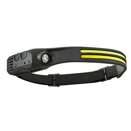

New Silicone Sensor Headlight Red White Yellow Light Outdoor Running Fishing COB Headlight Dual White and Yellow Light Sensor Headlights