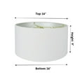 thumbnail image 2 of 2 Light Swag Plug-In Pendant 16"w White Linen Drum with Diffuser, White Cord, 2 of 8