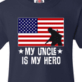 thumbnail image 4 of Inktastic Military Uncle is my Hero US Flag Youth T-Shirt, 4 of 5