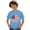 AB172 Blue, variant on Tisuna USA Anniversary T Shirts For Boys Kids Short Sleeve Crew Neck American Flag Tops Soft 4Th Of July T Shirts For Toddler And Tweens 1-13 Years