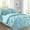 Aqua, variant on Elegant Comfort 8-Piece Pinch Pleated Comforter Set - All Season Bed in a Bag, Includes Smart Sheet Set, Bed Skirt, Comforter, Pillowcases & Shams, Full/Queen, Blush Pink