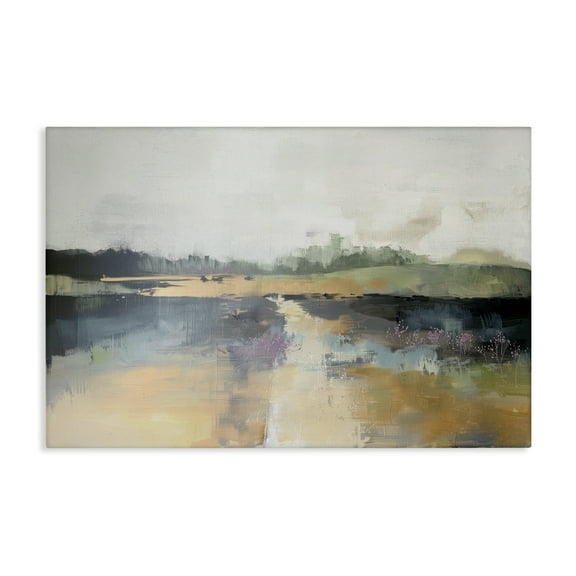 Stupell Industries Country Inspired Abstract Landscape Abstract Painting Wrapped Canvas Canvas Art Print Wall Art, 24 x 16