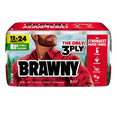 thumbnail image 3 of Brawny Tear-A-Square 3-Ply Paper Towels, 12 Double Rolls, 76 Sheets per Roll, 3 of 14