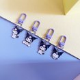 thumbnail image 3 of 1/4 Uds Kawaii Sanrio Kuromi llavero de dibujos animados Anime Cinnamoroll bolso colgante llavero de coche accesorios regalo, 3 of 5