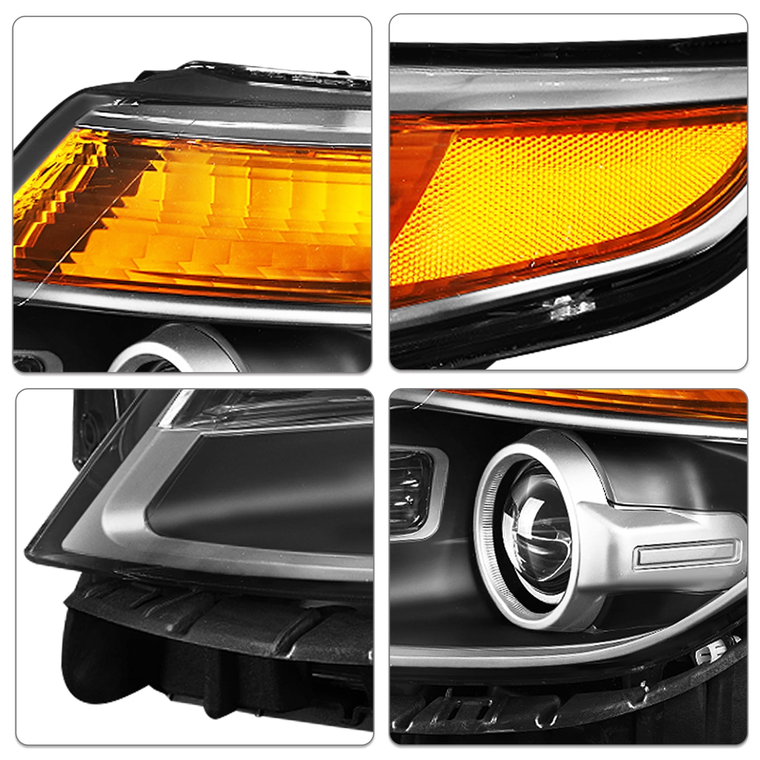 For 11-15 Ford Explorer Headlight [Factory Style] Halogen Headlamp Driver Side