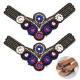 thumbnail image 1 of 2PCS Shoes Patch Fashion Handmade DIY Shoes Applique Sew on Patch for Sandals, 1 of 8