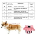 thumbnail image 7 of Pebbuoy Dog Menstrual Pants Female Dog Sanitary Pants Dog Period Panties Breathable Stripe Pattern Prevents Soiling Harassment Female Dog Diaper Briefs for Untrained Puppies, 7 of 7