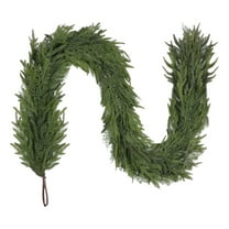 LYINGF Realistic Artificial Christmas Garland - 59-inch Greenery Xmas Garland for Mantel, Window, and Table Decor, Holiday Thanksgiving Winter Decoration with Natural Look Pine Branches
