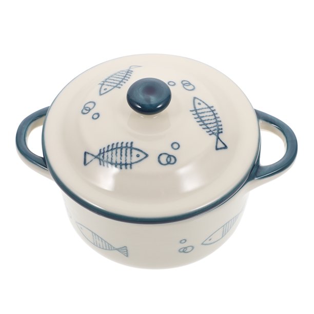 Ceramic Steam Bowl Complementary Food Bowl Dessert Serving Bowl with