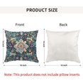 thumbnail image 5 of Ethnic Pillow Covers, Blue Bohemian Ethnic Pattern Outdoor Decorative 16x16inch Throw Pillows Suitable Indoor, Carpet Pattern Decor Cushion Cover Home Linen Pillowcase for Couch, 5 of 6