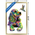 thumbnail image 3 of PD Moreno - Dog and Hummingbird Wall Poster, 22.375" x 34", Framed, 3 of 3
