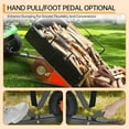thumbnail image 3 of Ladcaser 750 LBS Heavy Duty ATV Trailer Tow Behind Steel Dump Cart, 15 Cu. Ft Garden Utility Trailer with Removable Sides & Rear Hitch for Riding Lawn Mower Tractor, 3 of 7