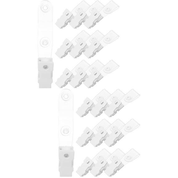 2 Pack Mini Garden Flag Holder Garden Flag Clip 7.50X1.50X1.30CM White