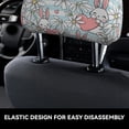 thumbnail image 4 of Kdxio Cute Rabbit And Heart Pattern Print 2 Piece Car Head Rest Covers Set Auto Front/Rear Seats Headrest Cover Universal Fit Most Cars,Sedan, SUV, 4 of 9