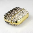 thumbnail image 5 of Luxury Shiny Gold Earphone Case for Airpods 2 1 Pro Glitter Crystal Diamond Protective Cover Shell Bling Accessories (PO5,for Airpods 1 or 2), 5 of 6