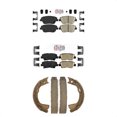 thumbnail image 1 of Transit Auto Front Rear Ceramic Disc Brake Pads and Parking Shoes Kit for Car Kia Optima with Electric KNN-100469, 1 of 8