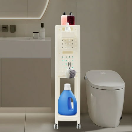 3 Tier Rolling Utility Cart Movable Kitchen Storage Organizer Cart Trolley