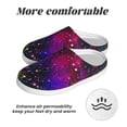 thumbnail image 6 of Lsque Bright Universe Pattern Womens Comfort Cotton on Scuff With Memory Foam and Anti-skid Sole Slipper-37/38, 6 of 7
