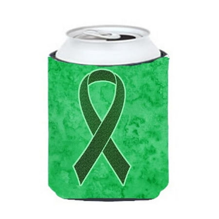 

Emerald Green Ribbon for Liver Cancer Awareness Can or Bottle Hugger 12 Oz.