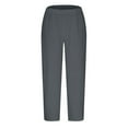 thumbnail image 4 of HomeGardon Linen Pants Women,Pants for Women,Women's Spring and Color Elastic Waist Cotton Leggings Casual Pants,S-XXXXL, 4 of 5