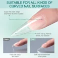 thumbnail image 4 of Nailpop 120 Uds uñas acrílicas cápsula falsa ataúd corto de almendra extensión de uñas artificiales cuadradas puntas de Gel suave accesorios herramientas, 4 of 5