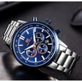 thumbnail image 4 of Men's Watches Quartz Multifunction Luminious Waterproof Sport Wristwatch Stainless Steel Strap, 4 of 6