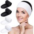 thumbnail image 1 of 4PCS Bande de Cheveux Réutilisable Bande de Maquillage Réglable Bande de Serviette Extensible pour les Femmes Soins du Visage Spa, 1 of 4