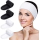 thumbnail image 1 of Diademas de maquillaje ajustables Banda de toalla elástica 4 piezas Blanco y Negro, 1 of 5