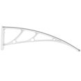 thumbnail image 1 of Homoyoyo 1Set Awnings Brackets for Windows PVC White Support for Commercial Use, 1 of 8