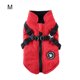 thumbnail image 2 of Arnés de invierno para mascotas, chaqueta impermeable a prueba de viento, para correr, ropa Universal ligera, gancho trasero, decoración de ropa, rojo M Eigraketly PT000587-21, 2 of 7