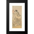 thumbnail image 2 of Katsukawa Shunchō 11x18 Black Modern Framed Museum Art Print Titled - One of the Segawas as a Salt Woman Holding a High Rose Hat (ca. 1775-1800), 2 of 5