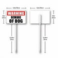 thumbnail image 2 of Kurmntregon Warning Beware Of Dog Sign With Stake Private Property Animal Yard Caution Neighborhood Farm Lawn Prop Walkway Porch Decorations,Street Business Outdoor Aluminium Décor 8x12inch, 2 of 7