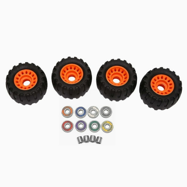 All Terrain Off Road Skateboard Longboard Wheels (set Of 4 Contains Bearing Sleeve)