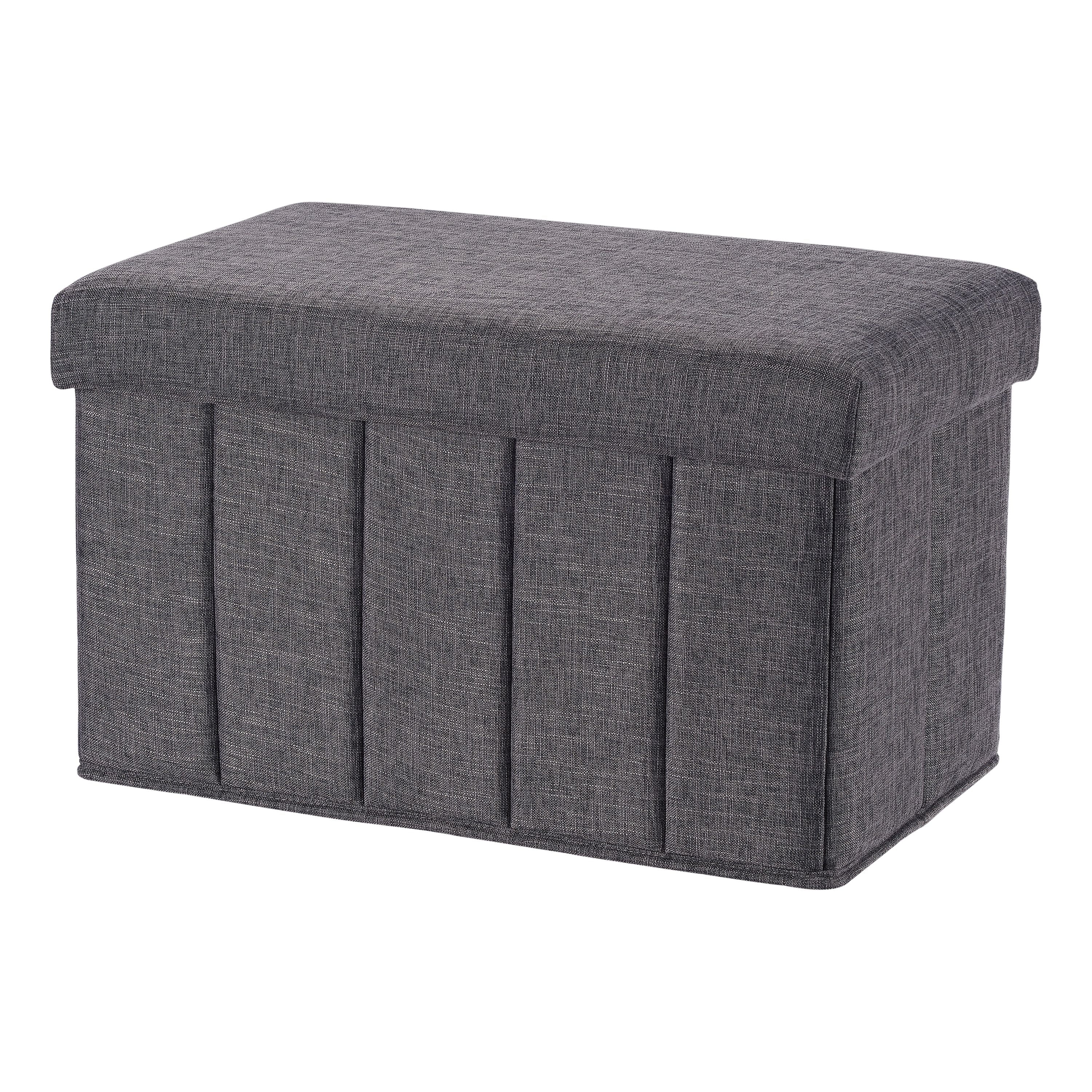 Mainstays Collapsible Storage Ottoman Multiple Colors