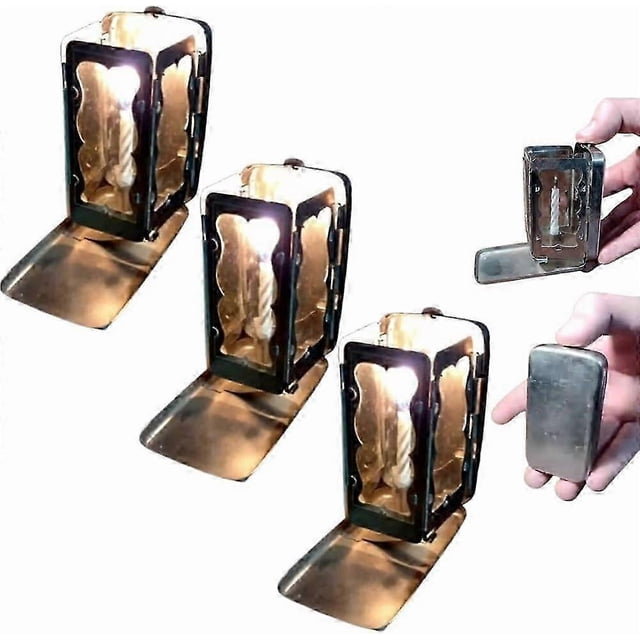 Folding Pocket Candle Lantern, Portable Outdoor Candle Lantern, Premium Outdoor Decorative Lantern for Patio, Garden & Indoor Decor