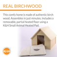 thumbnail image 5 of K&H Pet Products Thermo Birchwood Manor Kitty Home Heated Real Birchwood 18 X 16 X 15 Inches, 5 of 10