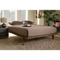 thumbnail image 5 of Baxton Studio Kaia Mid-Century Modern Walnut Brown Finished Wood Queen Size Platform Bed Frame, 5 of 7