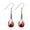 Red, variant on UDIYO Elegant Women Round Faux Opal Inlaid Flower Dangle Hook Earrings Jewelry Gift