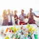 thumbnail image 5 of Sywqhk Bandeja de barra de hielo de agua inflable Verano Playa Picnic Fiesta Ensalada Comida Bebida Plato Sywqhk Alta Calidad, 5 of 8