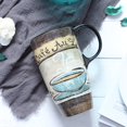 thumbnail image 3 of Topadorn Tall Ceramic Travel Mugs 17 oz. Sealed Lid With Color Box and Handle Coffee Cup, Cafe, 3 of 5