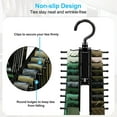 Swivel Tie Rack EEEkit Tie Rack Holder with 20 Hooks, Space Saving Plastic Tie ...