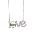 thumbnail image 1 of Bulgarie Pays Drapeau Nom Amour Collier Pendentif Bijoux, 1 of 3